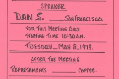Firefighters Group 9th Anniversary, 1979